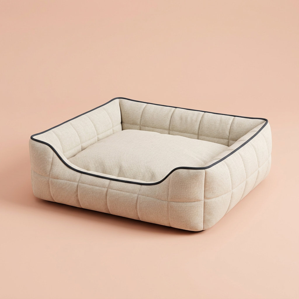 Luxury retro square pet bed and sofa for dogs